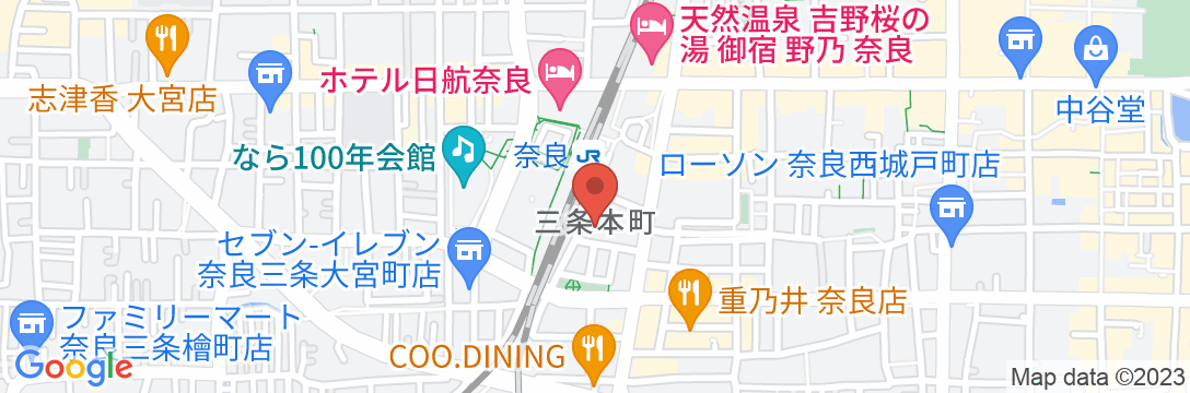 スマイルホテル奈良の地図