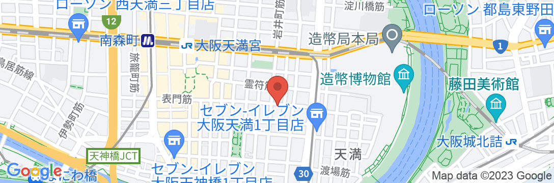 ノク大阪の地図