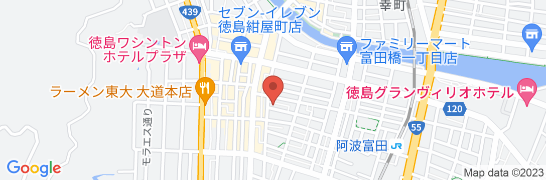 ビジネスホテルNEXEL秋田町の地図