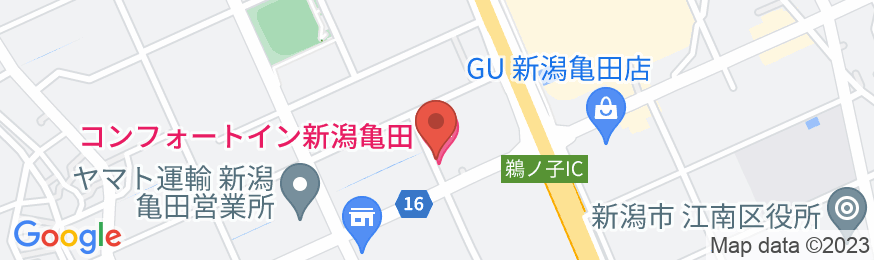 コンフォートイン新潟亀田の地図