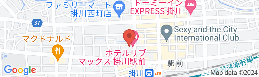 ホテルリブマックス掛川駅前の地図