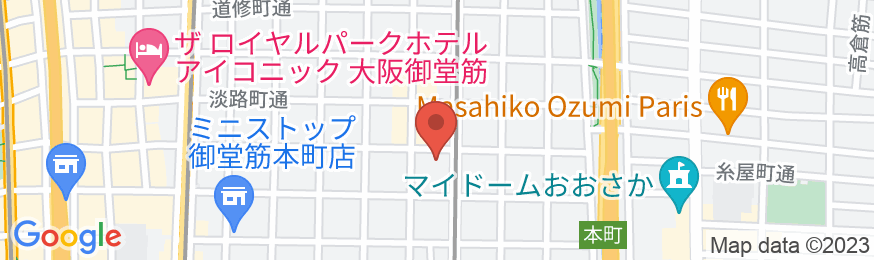 モクシー大阪本町(マリオットグループ)の地図