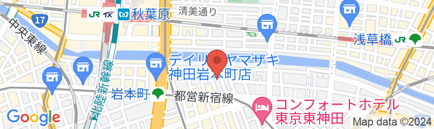 bnb+ Akihabara 秋葉原店 (女性専用ホステル)の地図