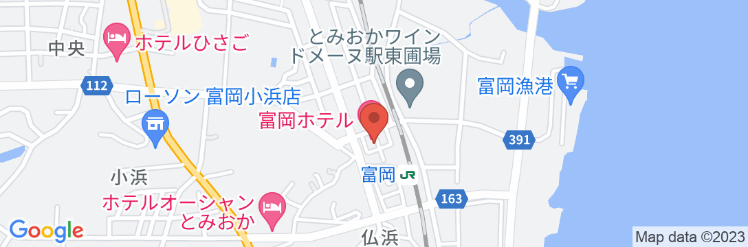富岡ホテルの地図