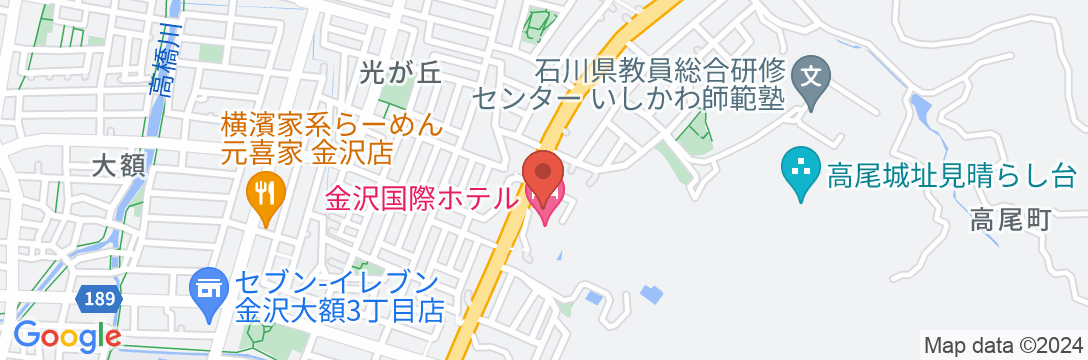 金沢国際ホテルの地図