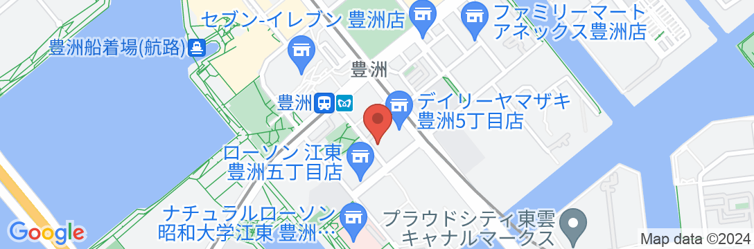 ホテルリブマックス豊洲駅前の地図