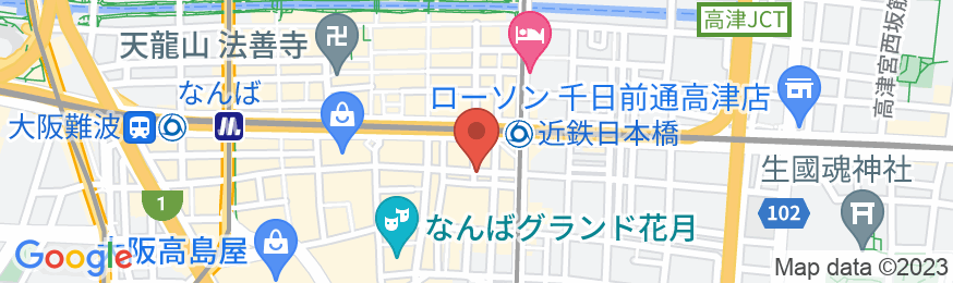 KAMON HOTEL なんば(カモンホテルなんば)の地図