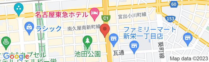 ホテルリブマックス名古屋栄EASTの地図