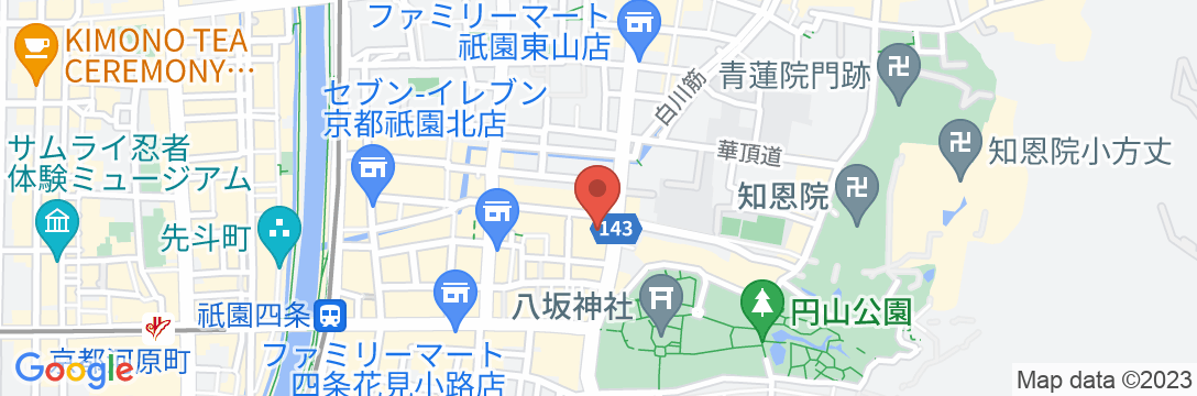 鈴 祇園八坂前の地図