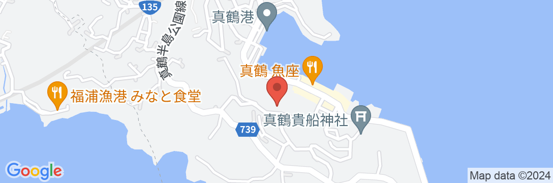 真鶴 釈迦堂 民宿 桜荘の地図
