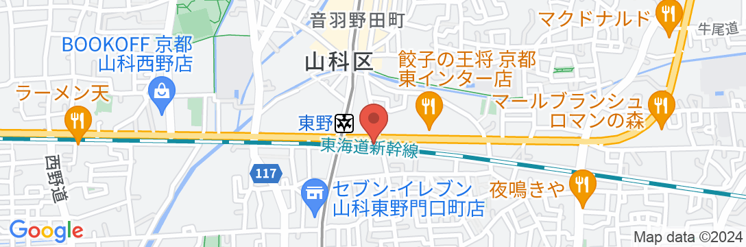 Cozy京都山科の地図