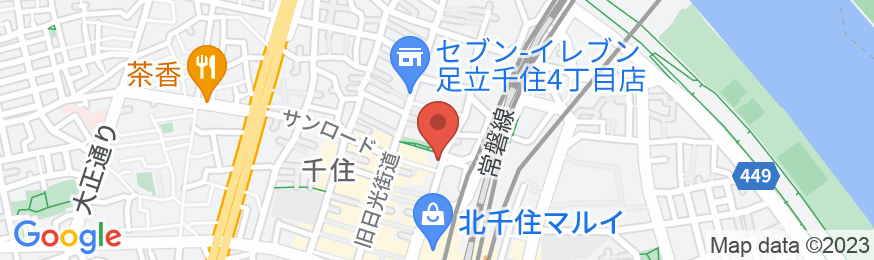 アーバイン東京・上野 北千住の地図