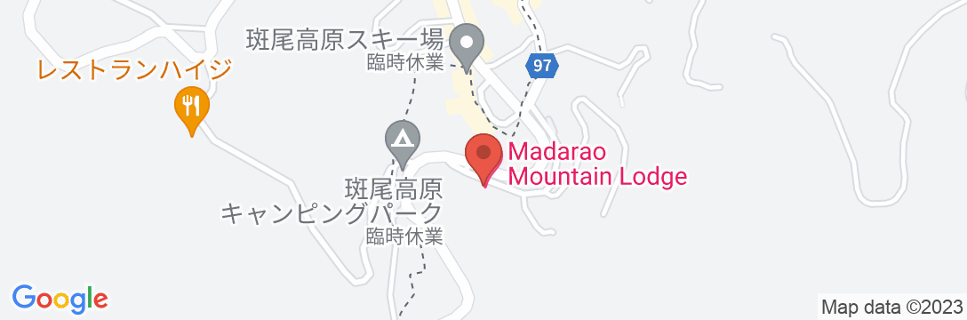 Madarao Mountain Lodgeの地図