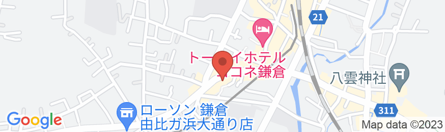 Hostel YUIGAHAMA+SOBA BARの地図