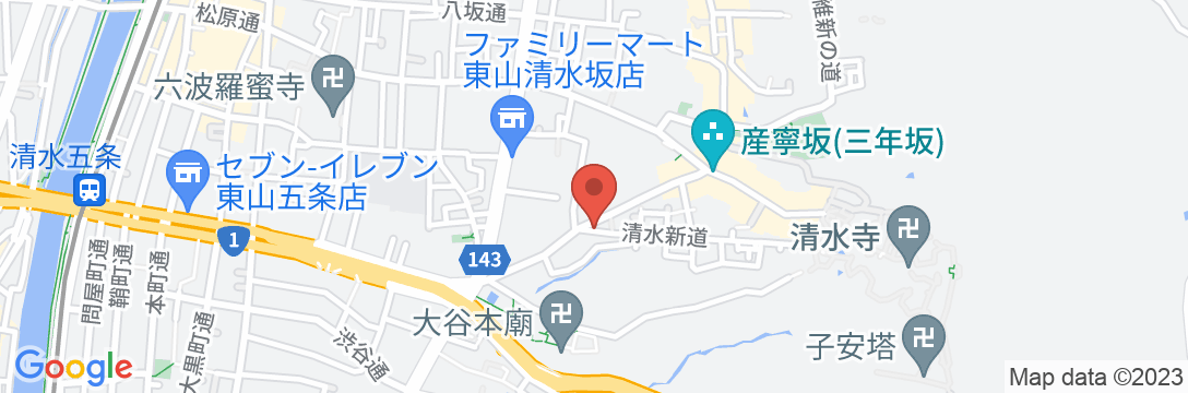 KYOBU 茶わん坂の地図