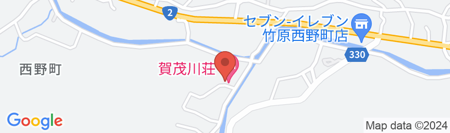 湯坂温泉郷 賀茂川荘の地図