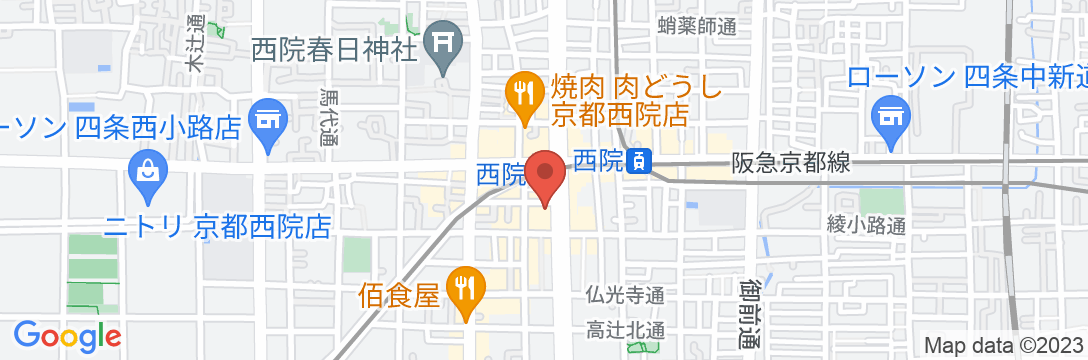 リノホテル京都の地図
