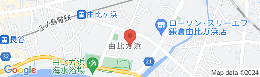 たびの邸宅 鎌倉由比ガ浜 HOMANN CONCEPTの地図