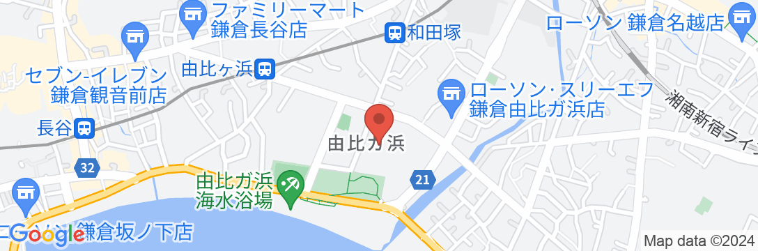 たびの邸宅 鎌倉由比ガ浜 HOMANN CONCEPTの地図