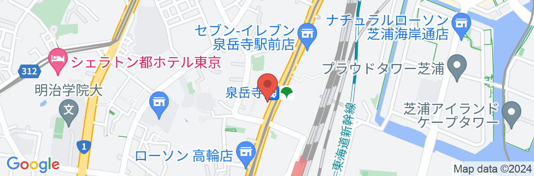 東急ステイ高輪(泉岳寺駅前)の地図