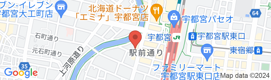 宇都宮ステーションホテルの地図