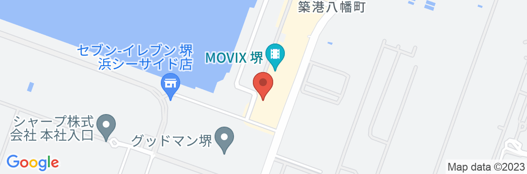 堺浜楽天温泉 祥福の地図