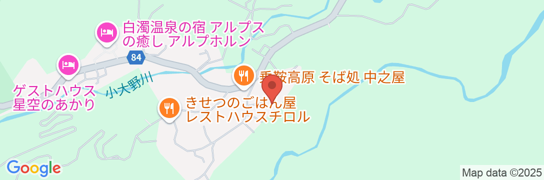 信州乗鞍高原温泉 緑山荘の地図