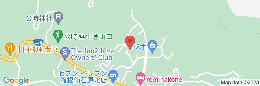 箱根茶寮金時の地図
