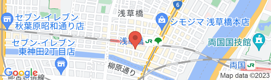 変なホテル東京 浅草橋の地図