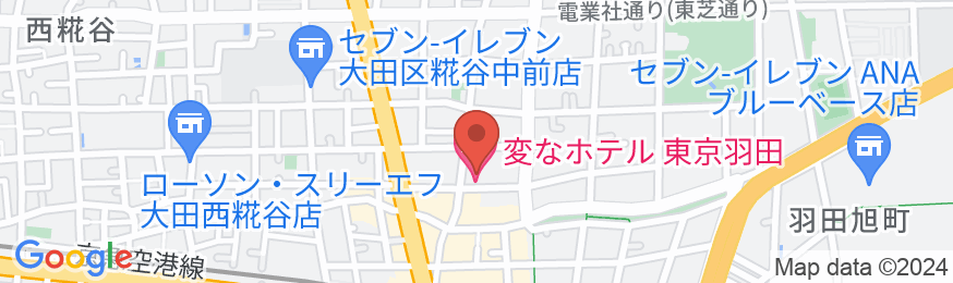 変なホテル東京 羽田の地図