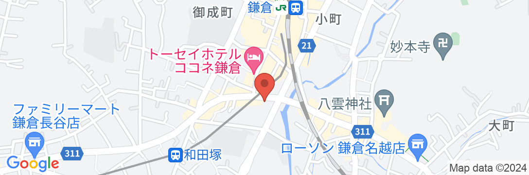 一棟貸の町宿 ランタン鎌倉の地図