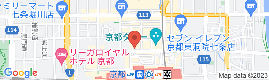京都新阪急ホテルの地図