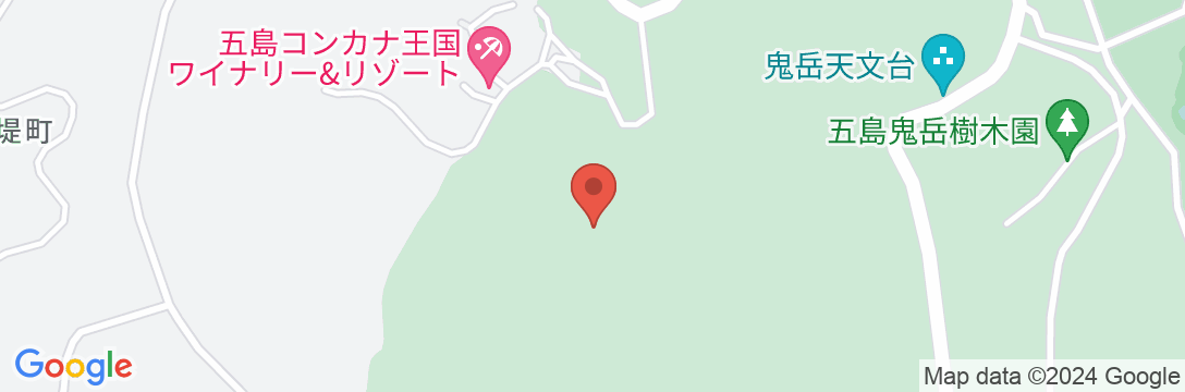 鬼岳温泉 五島コンカナ王国 WINERY & RESORT <五島・福江島>の地図