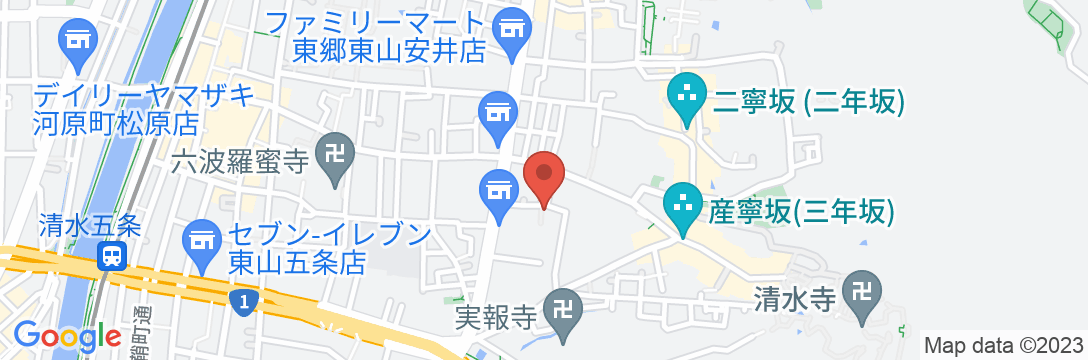 京町家雅 清水邸 紅葉庵の地図