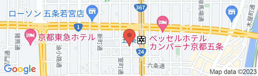 KYOBU 烏丸五条の地図