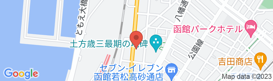 ホテルオールインステイ函館の地図