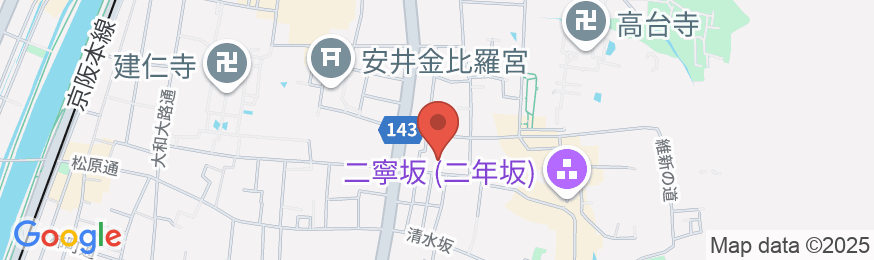 八坂半の地図