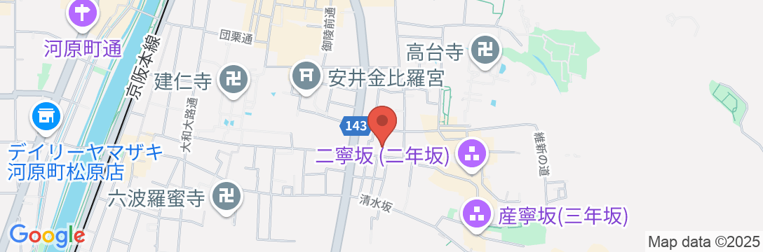 八坂半の地図