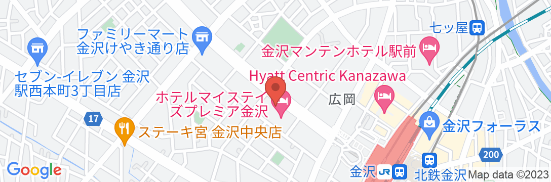 ホテルビスタ金沢の地図