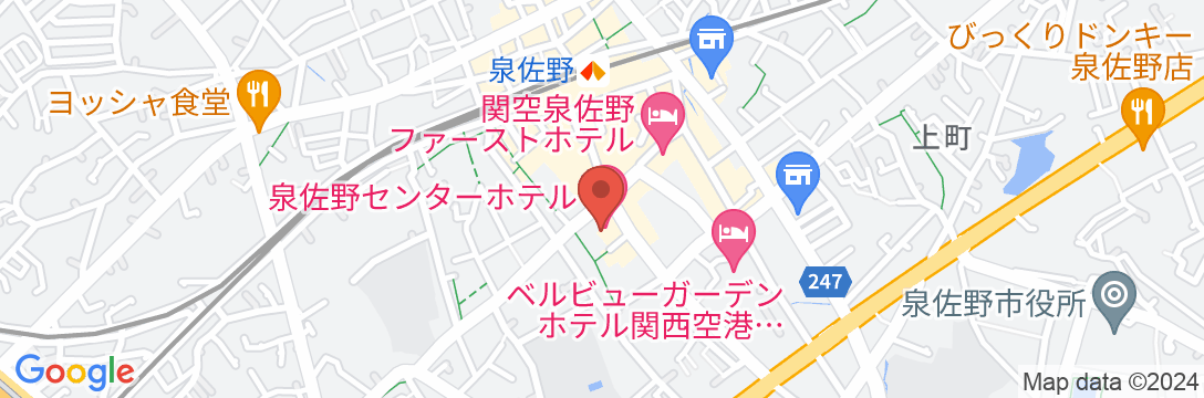 泉佐野センターホテルの地図