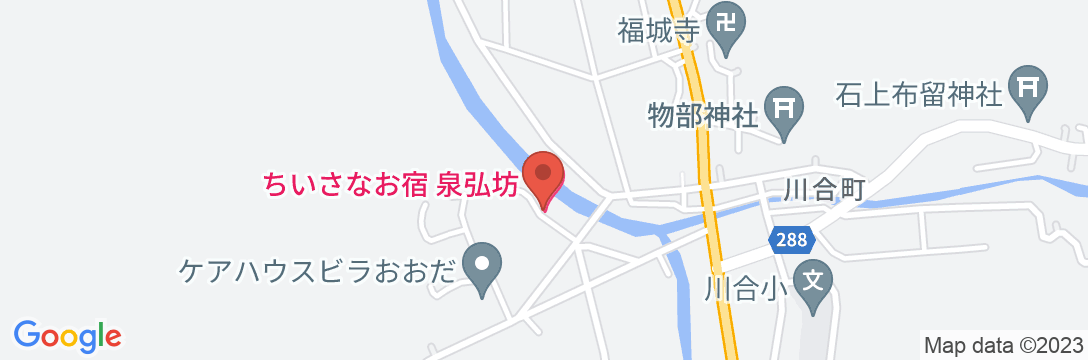 ちいさなお宿 泉弘坊の地図