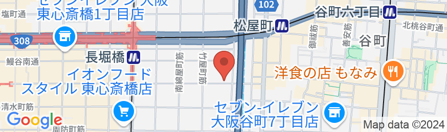 GUSH SHINSAIBASHI(ガッシュ心斎橋)の地図