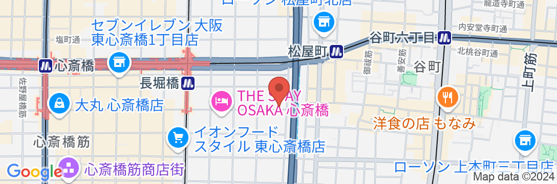 GUSH SHINSAIBASHI(ガッシュ心斎橋)の地図