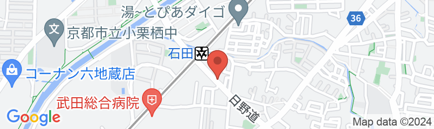 京都 月うさぎの地図