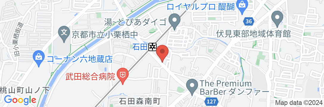 京都 月うさぎの地図