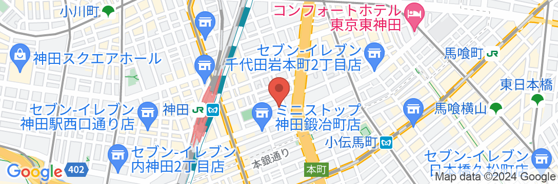 相鉄フレッサイン東京神田の地図