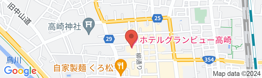 ホテル グランビュー高崎の地図