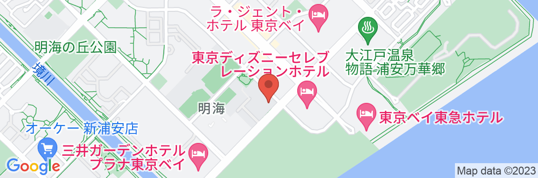 コンフォートスイーツ東京ベイの地図