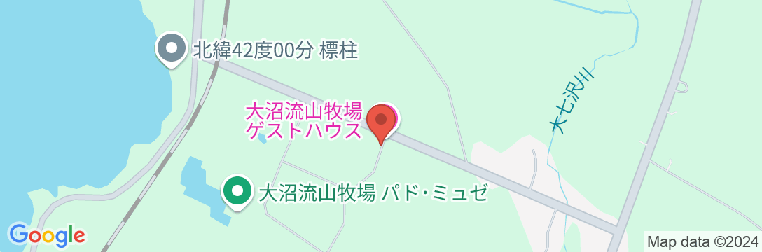 大沼流山牧場 Paard Museeの地図