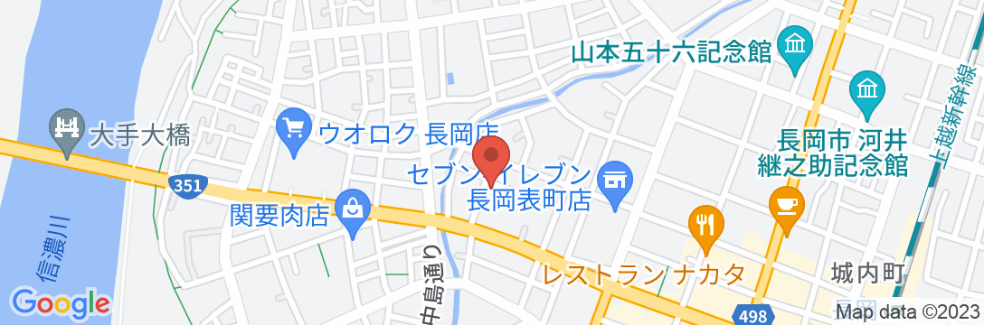 つたや旅館<新潟県>の地図